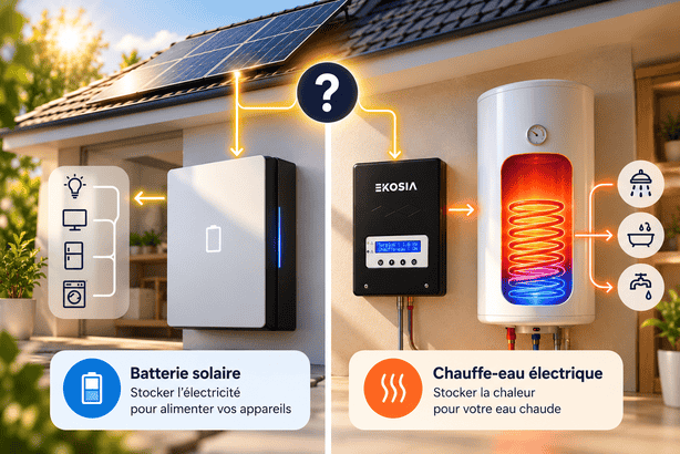 Batterie solaire ou chauffe-eau électrique : comment mieux utiliser son surplus photovoltaïque ?